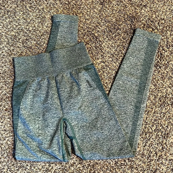 Gymshark Women’s S Flex Leggings Dark Green Marl - Picture 1 of 6